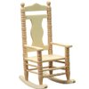 jojofuny Wooden Dollhouse Rocking Chairs 1:12 Scale Christmas Model Chairs Miniature Wooden Rocking Chairs for Dollhouse Accessories Furniture Decoration