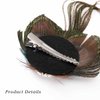 Acenail Boho Peacock Feather Hair Clips Crystal Hair Pins Fashion Feather Hair Barrettes Hair Accessory for Women and Girls