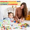 Spelling Matching Letter Games Uppercase Lowercase Learning Educational Toys and Gift for2 3 4 5 6 Years Old Boys & Girls Preschool Learning Activities,Wooden Letters Alphabet Flash Cards for Toddlers