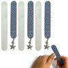 6 Pk Washable Salon Boards Pro Dual Sided Nail Files Emery Manicure Beauty Tools Heavy Duty Mani Pedicure Finger Toe Nail Care Fingernail Grooming Buffer Reusable Compact Easy to Use Beauty Tools