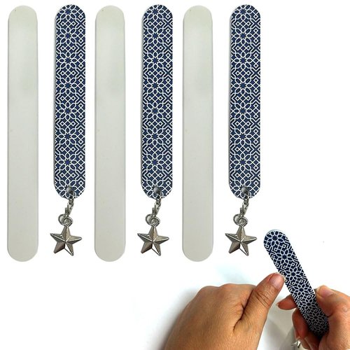6 Pk Washable Salon Boards Pro Dual Sided Nail Files Emery Manicure Beauty Tools Heavy Duty Mani Pedicure Finger Toe Nail Care Fingernail Grooming Buffer Reusable Compact Easy to Use Beauty Tools