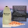 Nevlers Easy to Use Ceramic Himalayan Salt Inhaler | Natural Salt Inhaler for Allergy and Asthma Relief - Includes 6 Oz of Pure Himalayan Pink Salt | Salt Inhaler Himalayan for Asthma - Olive Color