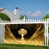 Lofaris Golden Globe Awards Banner Winner Cup Shiny Gold Glitter Photography Movie Premiere Award Ceremony Celebrity Show Activity Decoration Champion Ceremony Birthday Party Supplies 70.8x43.3(inch)