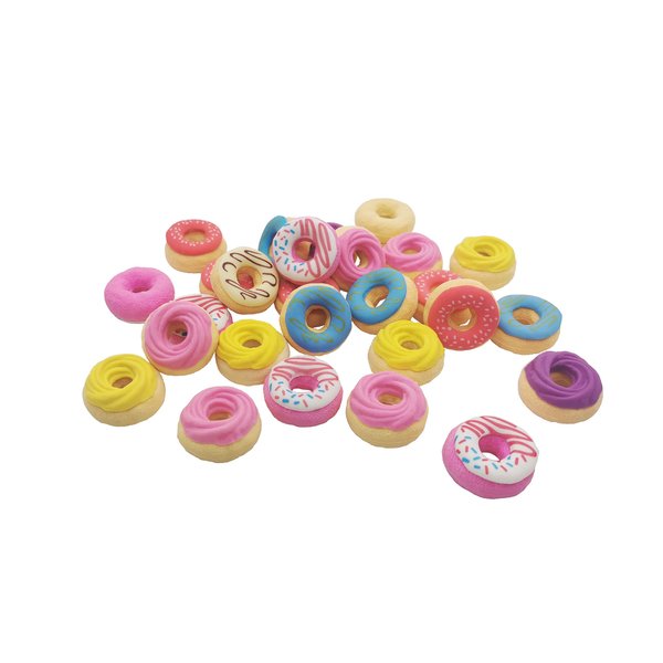 Exasinine Donuts Eraser for Gift School Supplies, Pack of 30