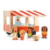 Djeco Wooden Toy, Minicombi - Wooden Toy Camper Van