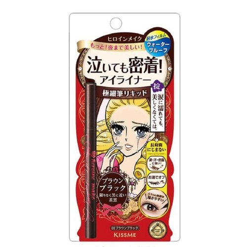 HEROINE MAKE by KISSME Smooth Liquid Eyeliner Super Keep Waterproof 03 Brown Black