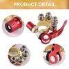 SINGARO Car Battery Terminal Connector, 4 Way Positive and Negative Pole Quick Release Terminal Clip, Applicable to SAE/JIS A Type Terminal Post, Compatible with Cars, Trucks and More（Gold-A）