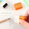 6 Pack Erasers for Kids, Cute Erasers with Cover and Roller, Pencil Rubber Erasers for Party Favors Gift Supplies (Model B)