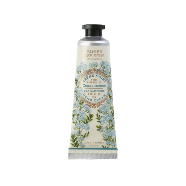 Panier des Sens - Hand Cream for Dry Cracked Hands and Skin – Sea Samphire Mini Hand Lotion, Moisturizer, Mask - Shea Butter and Olive Oil - Hand Care Made in France 97% Natural Ingredients – 1 floz