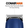 ConairMAN Beard Trimmer for Men Includes Nose and Ear Hair Trimmer and with 5-Position Comb Attachment, 5 piece Men's Grooming Kit, Battery Operated