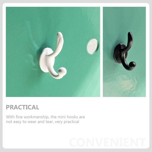 Zerodeko 5PCS Dollhouse Hooks 1:12, Miniature Dollhouse Wall Hooks Miniature Doll House Hanger for DIY Crafts Accessory