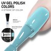 beautilux Light Blue Gel Nail Polish, 1Pcs Baby Blue Gel Nail Polish High Gloss Soak Off UV Nail Art Gel Manicure Salon at Home for Women (10ML)