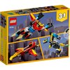 LEGO Creator 3 in 1 Super Robot Building Kit, Kids Can Build a Toy Robot or a Toy Dragon, or a Model Jet Plane, Makes a Creative Gift for Kids, Boys, Girls Age 7+ Years Old, 31124