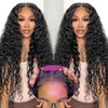 30 Inch Wear and Go Glueless Wigs Human Hair Pre Plucked Pre Cut 13x4 HD Lace Frontal Wigs Human Hair for Women 180% Density Ready to Wear Glueless Water Wave Lace Front Wigs Human Hair No Glue Wigs