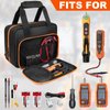 Carrying Case Compatible with Klein ET310/CL800/Breaker Finders & Fluke 323 - Electrician Tool Bag & Multimeter Case w/6Adj Straps & Mesh Pockets for Clamp Meters, GFCI/Voltage Testers (Bag Only)