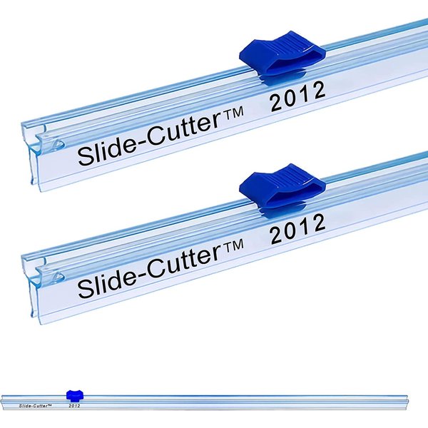 2012 Slide-Cutter Replacement 2 Pack for 12” Plastic Food wrap - fits Most Commercial Kitchen Boxes