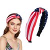 American Flags Wide Headband for Women Girls - 1Pcs Patriotic USA Flags Headband Red White and Blue Hair Band 4th of July of Hair Accessories Party Supplies for Women Men Independence Day Head Band