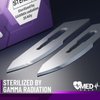 MedHelp Disposable Scalpel Blades #10 Pack of 100, Size 10 Surgical Blades, High Carbon Steel Dermaplane Blades. Individually Wrapped Scapel Blade, Sterile
