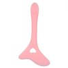 Pwshymi Eyebrow Pencil Stencil, Hollow Out Spoon Heart Shape Silicone Eyeliner Eyeshadow Stencil Aid Curvature Silicone Eyeliner Tool for Drawing Eye Shadow(Pink)