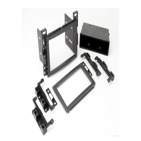 Scosche GM2500B Compatible with Select 2005-Up GM ISO Double DIN & DIN+Pocket Dash Kit Black