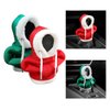 JOYCOURT Christmas Car Shift Knob Hoodie Cover, Christmas Style Hoodie Winter Warm Car Shift Cover Shifter Hoodie Protector, Universal Shift Knob Cover Car Interior Decor Accessories (Red&Green)