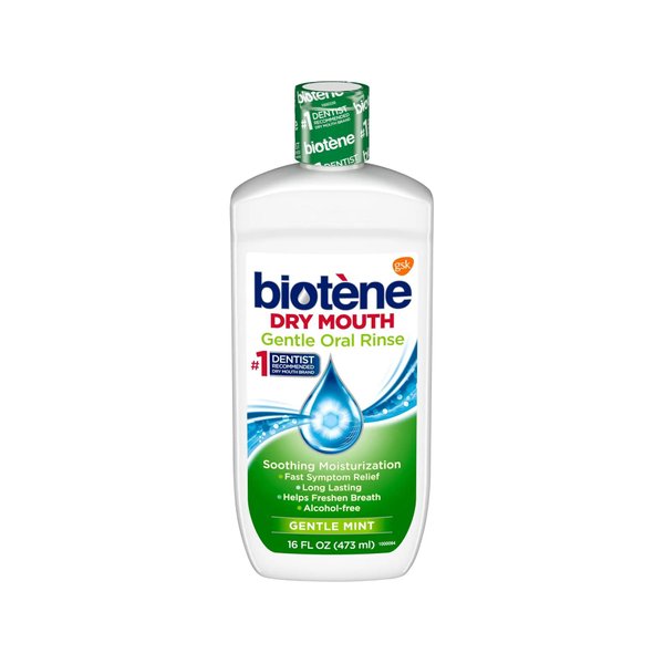Biotene Moisturizing Oral Rinse, Mild Mint 16 Ounce (Packaging may vary)
