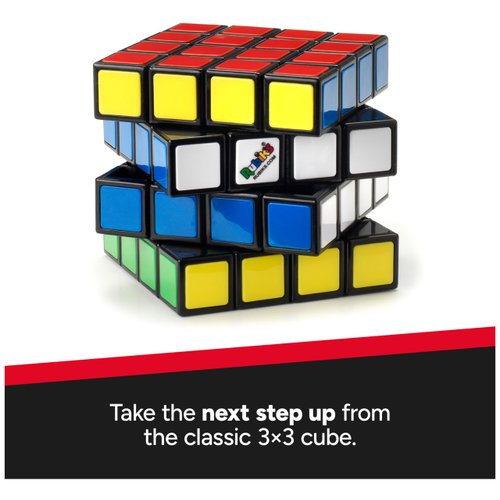 Rubik’s Master, The Official 4x4 Cube Classic Color-Matching Problem-Solving Brain Teaser Puzzle 1-Player Game Toy for Adults & Kids Ages 8+