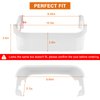 240351601 Refrigerator Freezer Door Bin Side Shelf Compatible with Ken.more Fri.gidaire Refrigerator Replace 240351607 891154 AP2115974-2 PACK White Freezer Lower Door Shelf Bin By Fetechmate
