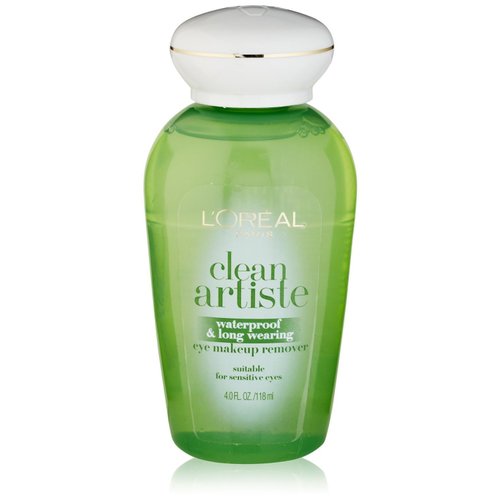 L'Oreal Paris Clean Artiste - Eye Makeup Remover - Waterproof & Long Wearing - Net Wt. 4.0 FL OZ (118 mL) Per Bottle - Pack of 2 Bottles