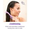 Detangling Hair Comb for Women - 2-Sided Gentle Styling Comb With Wide and Fine Teeth - Conditioning and Detangling Comb for Thin, Thick, Curly, Straight, and All Other Womens Hair Types by Keranique