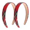 Headbands for Women,Headband Tartan Head Bands for Women's Hair Headbands for Girls Hairbands for Women's Hair Suitable for Summer Vacation, Gatherings by Seaside Party Headband Accessories 2Pcs
