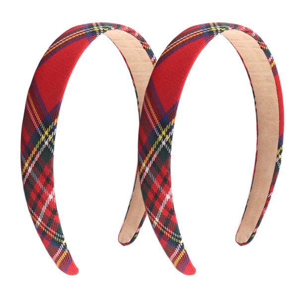 Headbands for Women,Headband Tartan Head Bands for Women's Hair Headbands for Girls Hairbands for Women's Hair Suitable for Summer Vacation, Gatherings by Seaside Party Headband Accessories 2Pcs