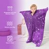 Sensory Body Sock for Kids,Sensory Sack for Relaxation, Focus,Sensory Integration,Body Sock (Medium 47''×27'' Purple)