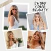 ISTGIFT Hair Toppers for Women with Thinning Hair, 360° 3D Hair Topper with Bangs Hair Clip 20 Inch Toppers Hair Pieces for Women Long Curly Wavy Hair Topper Wiglet (Ombre Blonde, 20 Inch)