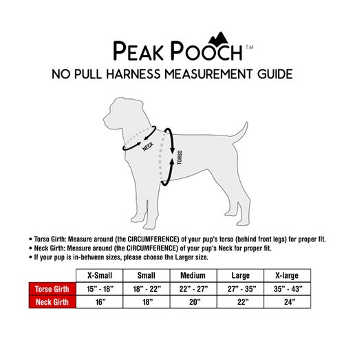 Peak Pooch - No-Pull Dog Harness - Padded Step in Dog Harness - Comfort Mesh Fabric Dog Vest with Buckle and Metal Rings for Dog Leash - Red - 28-36 in Chest