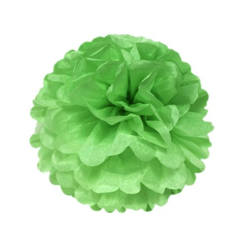 Wrapables® 8" Set of 5 Tissue Pom Poms Party Decorations for Weddings, Birthday Parties Baby Showers and Nursery Décor, Lime Green