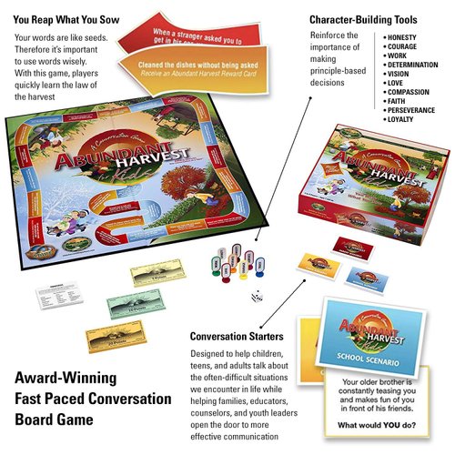 Abundant Harvest Board Game for Kids – Educational Fun for Communication and Skill Building, 2-8 Players, Ages 7 and Up
