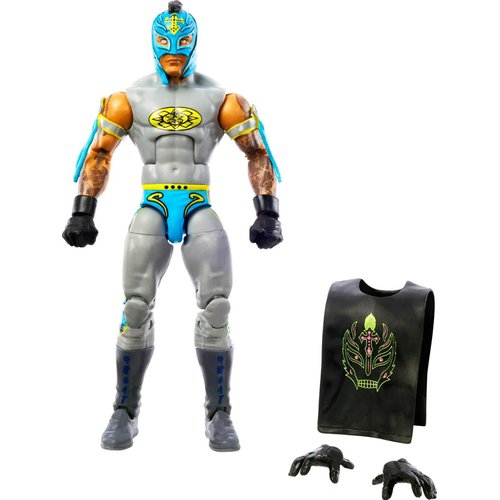 Mattel WWE Elite Collection Top Picks Action Figure & Accessories Set, Rey Mysterio 6-inch Collectible with Articulation & Interchangeable Parts