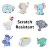 Cute Stickers Elephant Stickers Waterproof Vinyl Stickers Scrapbooking Stickers Scrapbook kit for Skate, Moto, Luggage, Water Bottles, Guitar