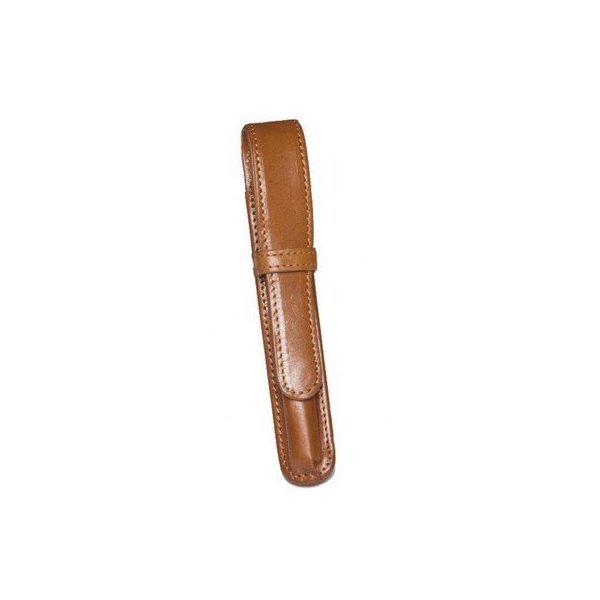 Leather Pen Case For One Color: Tan