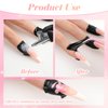 YUXIANLB 100 Pcs Nail Polish Protectorfor Fingers, 99.99%+ U V Finger Protection Cuticle Protector Tape for Nail Painting, U-Shaped French Tip Nail Polish Barrier Peel Off for Nails Stamp Nail Art