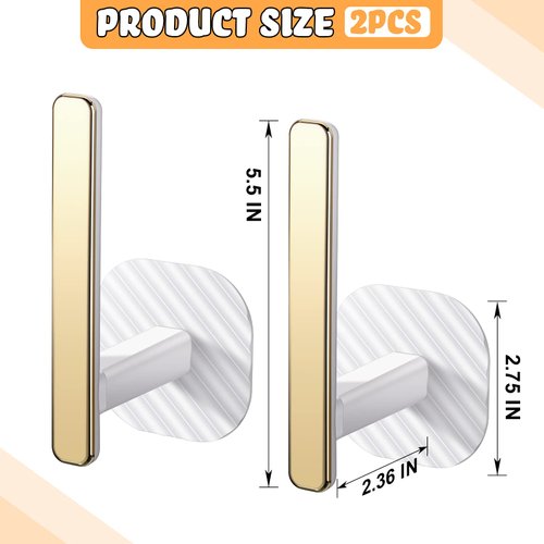 Curtain Holders Gold Curtain Holdbacks Self Adhesive Drapery Curtain Tiebacks L Shaped Curtain Hooks Nordic Style Window Treatment Holdbacks for Home Office Decorative Curtain Decor (White, 2 Pcs)