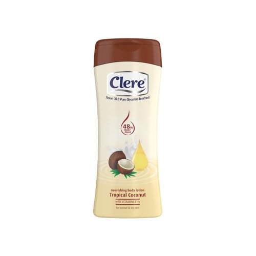 CLERE Hand and Body Lotion, Nourishing Tropical Coconut
