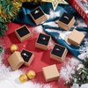 PH PandaHall 48 Pack Ring Box, 1.5x1.5x1.1 Inch Jewelry Gift Boxes Square Cardboard Jewelry Box with Foam Small Earring Packing Box for Selling Weddings Mother Birthdays Christmas Valentine Business