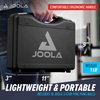 JOOLA Tour Carrying Case - Ping Pong Paddle Case with 18 40mm 3 Star Competition Ping Pong Balls and Space for Storing 2 Standard Table Tennis Rackets - Durable High Density Case with EVA Foam Lining