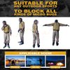 HOMEYA Bug Jacket L/XL, Anti Mosquito Netting Suit with Zipper on Hood Ultra-fine Mesh Pants Mitt Socks with Free Carry Pouch for Protecting Hunting Fishing Men Women