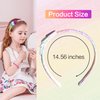 Beleki Glitter Headband for Girls, Sparkle Sequin Ice Cream Headband Rainbow Thin Headband Non-slip Hairband for Toddler/Girls/Teens/Kids 4-6 8-12