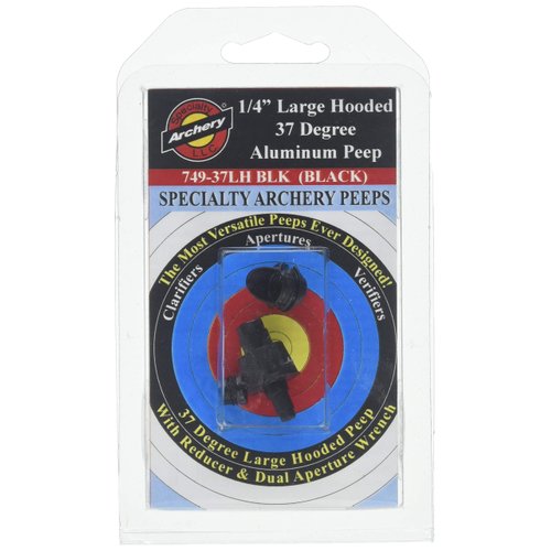 Specialty Archery Hooded Peep Black 1/4 in.