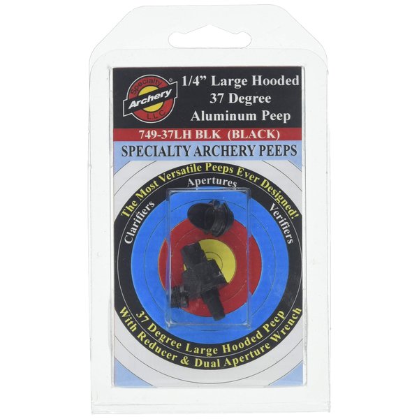 Specialty Archery Hooded Peep Black 1/4 in.