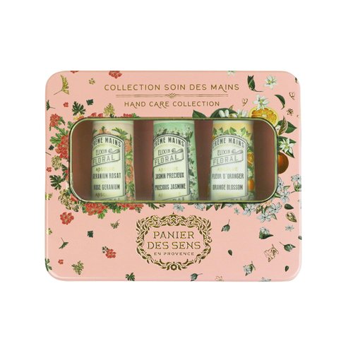 Panier des Sens - Gift for Women - Hand Cream Trio Orange Blossom, Jasmine, Geranium - Gift Ideas for Her Made in France – Hand Lotion Gift Set with 97% Natural Ingredients - Mini Hand Lotion 3x1Floz